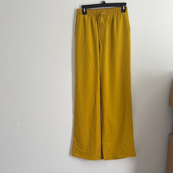 Pants - Mustard yellow Wide-Leg Pants